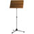 K&M 11811 ORCHESTRA STAND Nickel, with walnut desk
