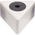 MICROPHONE FLAG Triangular, white, with 1 colour print (specify details)