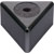 MICROPHONE FLAG Triangular, black, with 1 colour print (specify details)