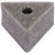 MICROPHONE FLAG Triangular, spare foam block, 19mm hole