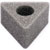 MICROPHONE FLAG Triangular,spare foam block, 33mm hole
