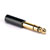 SENNHEISER 49061 ADAPTER 3.5mm to 6.35mm jack, sleeved design, black shell, gold plated contacts