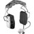 TELEX PH-85 HEADSET 275 ohms (left), 625 ohms (right), with 20 ohms mic, coiled cable, unterminated