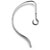 TELEX AEF-2 EARLOOP For use with acoustic driver or ET-2 ,ET-3 acoustic eartube, metal