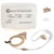 VOICE TECHNOLOGIES VT600T EARPHONE Coiled tube, transparent