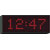 WHARTON 420A.05.R.S CLOCK 50mm red characters, surface mount