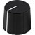 SIFAM S211-006 COLLET KNOB 21.5mm diameter, 6mm shaft, black