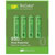 GP 100AAAHC BATTERY, AAA size, NiMH, 970mAh (pack of 4)