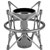 SHURE A44SM SHOCK MOUNT ShureLock, for KSM44, champagne