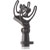 RYCOTE 41101 INV-1 MICROPHONE SUSPENSION 25mm bar, 43mm black lyres, 2x9.5mm, reducer, static