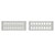 RACK INTERFACE PANEL Back plate, 38 way EDAC