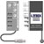 LYNX C AD 3320 SB A/D CONVERTER MODULE Audio, 4x line WECO in, 2x AES/EBU BNC out, 5V DC