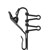 SENNHEISER 543653 MZQ 02 Tieclip for MKE 2 microphone, black, dual