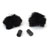 RYCOTE LAVALIER FURRY, Black (pair)