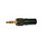 LOCKING MINIATURE JACK PLUG 3.5mm 3-pole, black