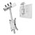 OMNIMOUNT 12UCM Flip-down mount, grey