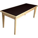 CANFORD ACOUSTIC TABLE Ash, rectangular 1530 x 740mm, Black Magic