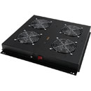 LANDE ROOF FAN TRAY 4 fans, on/off switched, for ES362, ES462 rack, black