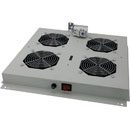 LANDE ROOF FAN TRAY 4 fans, on/off switched, with thermostat, for ES362, ES462 rack, grey