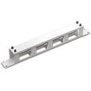 CANFORD CABLE MANAGEMENT PANEL Horizontal, 4 channel, with cover plate, 1U, grey