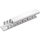 CANFORD CABLE MANAGEMENT PANEL Horizontal, 10 channel, with cover plate, 2U, grey