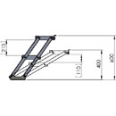GLOBAL TRUSS GL6019 GT STAGE DECK STAIR Two step, angle adjustable, height range 400-600mm