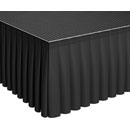 GLOBAL TRUSS GL6059 GT STAGE DECK SKIRT Pleated, polyester, 200x1050mm, black