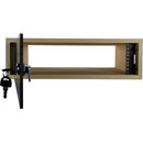 CANFORD ES4154003/A DESKTOP SURFACE Pod 3U, acrylic door, 400mm deep, Ash