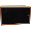 CANFORD ES4154008/W DESKTOP SURFACE Pod 8U, acrylic door, 400mm deep, Walnut