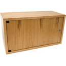 CANFORD ES4142506/O AV WALL CABINET 6U, solid door, 250mm deep, Oak