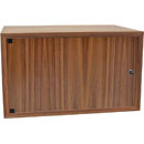 CANFORD ES4154006/W DESKTOP SURFACE Pod 6U, solid door, 400mm deep, Walnut