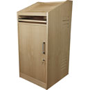 CANFORD ES4186018/A AV PRESENTERS LECTERN 18U, 600mm deep, Ash