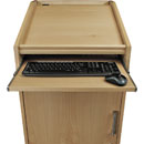 CANFORD ES4186018/A AV PRESENTERS LECTERN 18U, 600mm deep, Ash