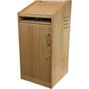 CANFORD ES4186018/O AV PRESENTERS LECTERN 18U, 600mm deep, Oak