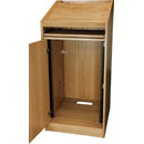 CANFORD ES4186018/O AV PRESENTERS LECTERN 18U, 600mm deep, Oak