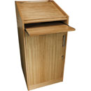 CANFORD ES4186018/O AV PRESENTERS LECTERN 18U, 600mm deep, Oak