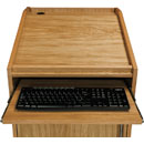 CANFORD ES4186018/O AV PRESENTERS LECTERN 18U, 600mm deep, Oak