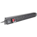 CANFORD ES7880706-T PDU, horizontal, 6-way, UK, surge protected