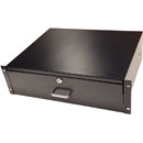CANFORD RACK DRAWER 3U Style B, black