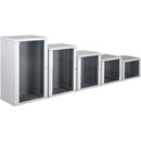 LANDE PROLINE PR12U6060-LG WALL RACK CABINET 12U, 600d, with glass door, grey