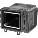 SKB 3SKB-R908U30 ROTO SHOCK RACK CASE 8U, 30-inch depth, 4x castors, black