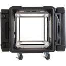 SKB 3SKB-R910U30 ROTO SHOCK RACK CASE 10U, 30-inch depth, 4x castors, black