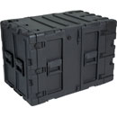 SKB 3RR-11U24-25B REMOVABLE SHOCK RACK CASE 11U, 24-inch depth, removable shockmount, wheels, black