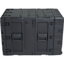 SKB 3RR-11U24-25B REMOVABLE SHOCK RACK CASE 11U, 24-inch depth, removable shockmount, wheels, black