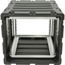 SKB 3RS-9U24-25B STATIC SHOCK RACK CASE 9U, 24-inch depth, 2x integrated wheels, black