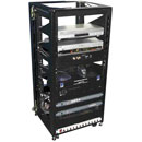 CANFORD ES5035522 CREDENZA OPEN FRAME RACK 22U, 550 wide, 500 deep, black