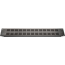 CANFORD RACKVENT Rack ventilation panel 2U, aluminium, slotted, black anodised