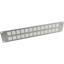 CANFORD RACKVENT Rack ventilation panel 2U, aluminium, slotted, grey painted