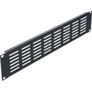 CANFORD RACKVENT Rack ventilation panel 2U, steel, slotted horizontal, black painted