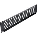 CANFORD RACKVENT Rack ventilation panel 3U, steel, slotted horizontal, black painted